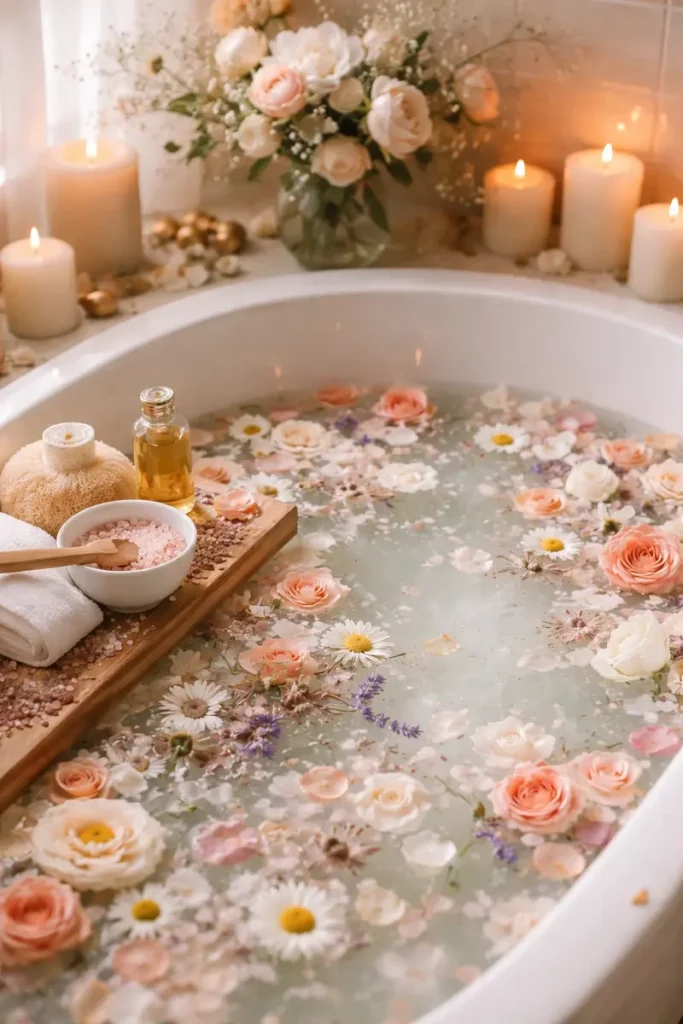 Floral bath soak