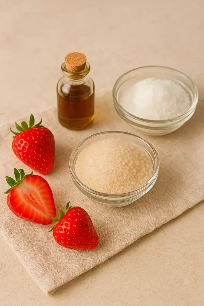 Homemade Strawberry Lip Scrub